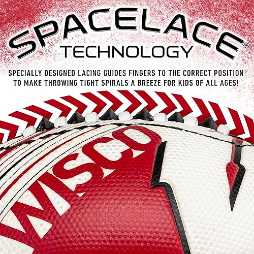 Miniatura 142 de Franklin Sports NCAA - Mini balón de fútbol juvenil - 8.5 pulgadas SPACELACE textura de fácil agarre, perfecto para niños