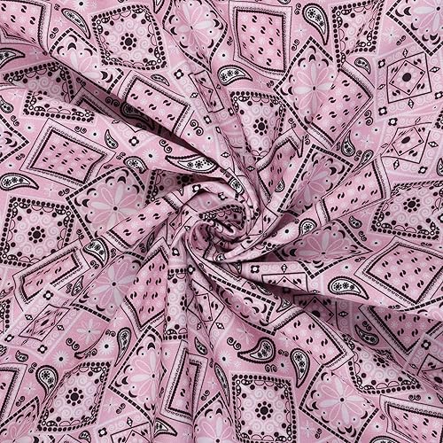 Miniatura 2 de Mook Fabrics Bandana Bonanza de algodón, corte rosa por yarda