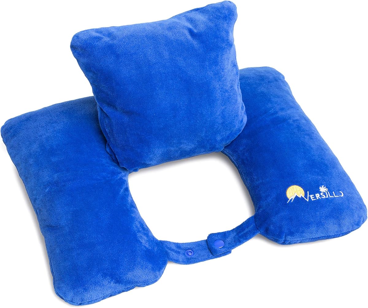 Travel Pillow for Everything. Not just a Neck Pillow. Lumbar and Back Support. Solves All Your Travel Needs for Cars, RV, Train, Camping, Airplanes, Couch Home.