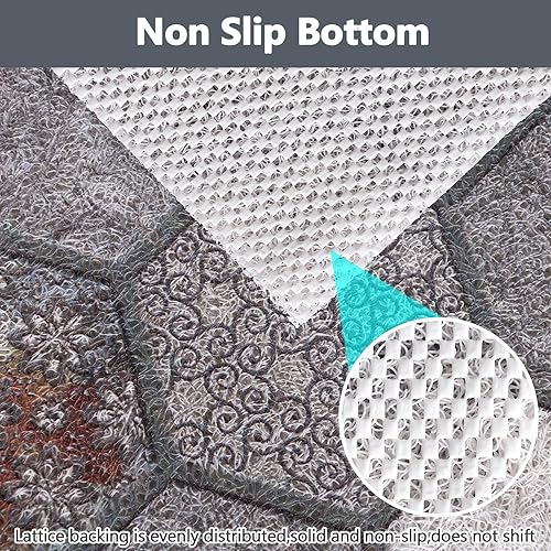 Miniatura 2 de Alfombrilla de ducha antideslizante alfombrilla antideslizante de esponja suave y cómoda con orificio de drenaje, alfombrillas cuadradas de 24 x 24