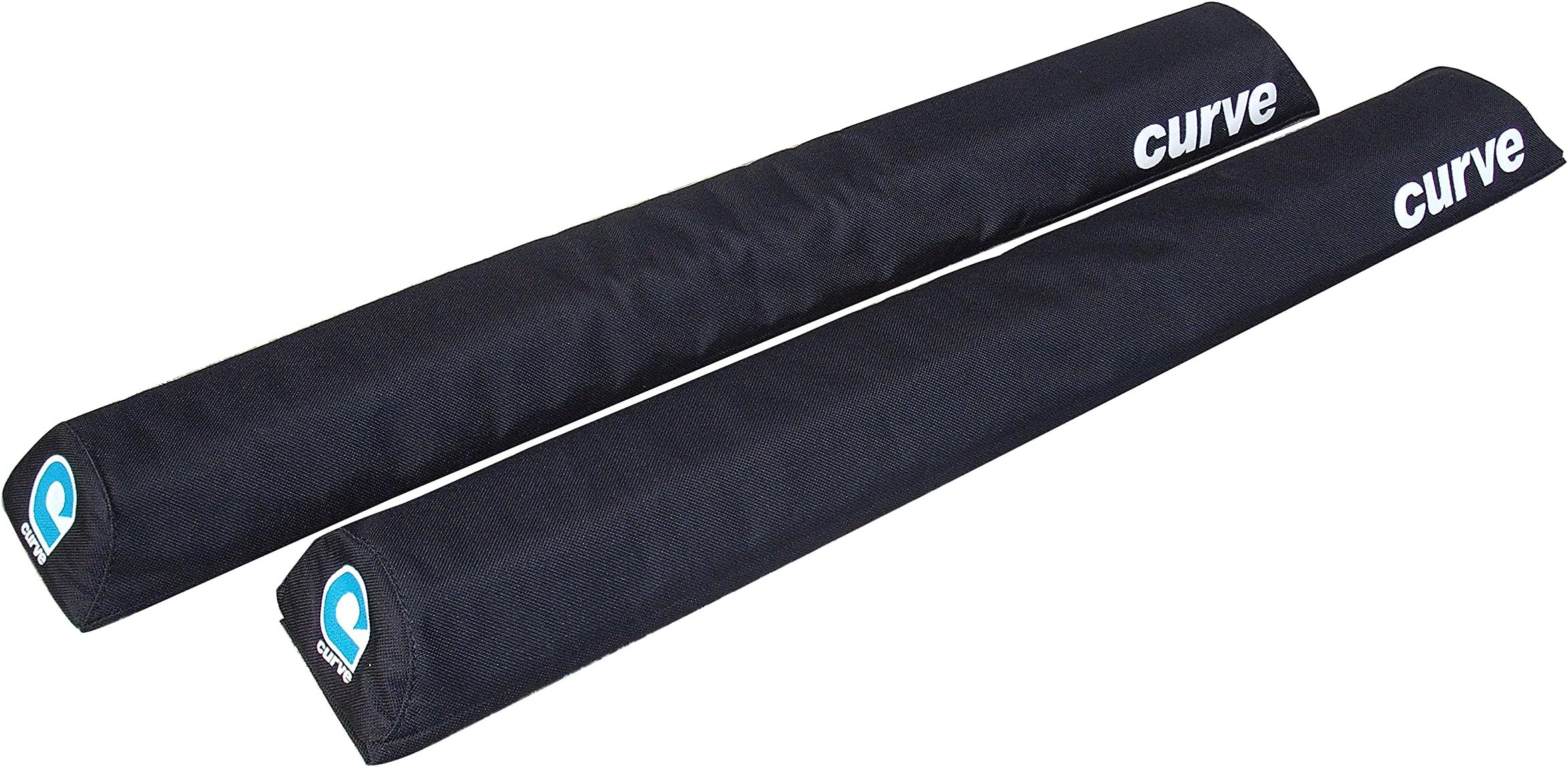 Curve Aero Rack Pads Sleek Black POLYCANVAS - Long 28" (2 Pack)