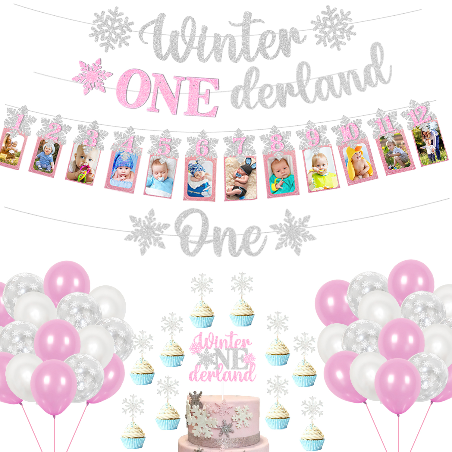 Winter ONEderland Segno di cioccolata calda, Segno di cioccolata calda rosa e oro, Segno di cioccolata calda Winter Wonderland, 1o compleanno, DOWNLOAD immediato - Italia