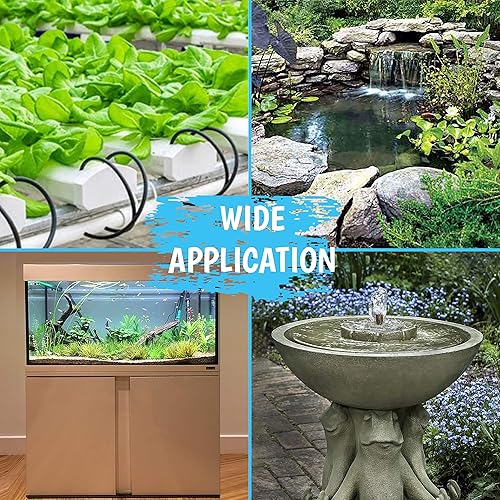 Miniatura 5 de Bomba sumergible de 400 GPH de 25 W, bomba de agua ultra silenciosa, 1500 lh, elevación de 6.56 pies de altura, 3 boquillas - Bomba de agua