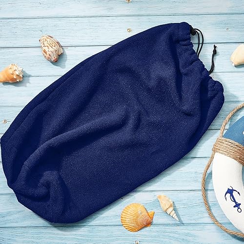 Miniatura 7 de Paquete de 4 fundas para guardabarros de lancha de 10 x 26 pulgadas, fundas de parachoques marinos de forro polar para guardabarros estilo tubo de