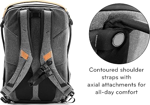 Miniatura 3 de Peak Design Mochila para diario, 30L, Computadora portátil, Carbón