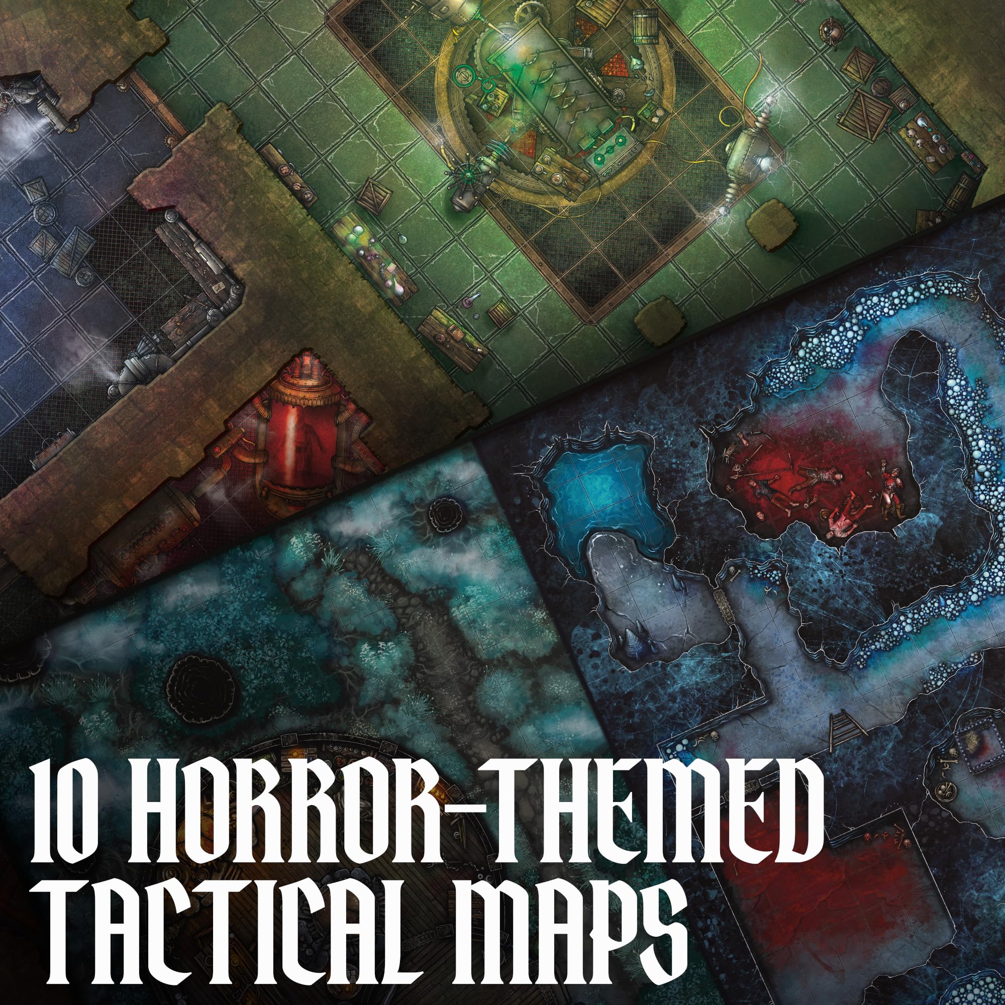 Dungeons & Dragons Ravenloft: The Horrors Within – Pakiet map | Akcesoria do gry D&D (Wersja Angielska)