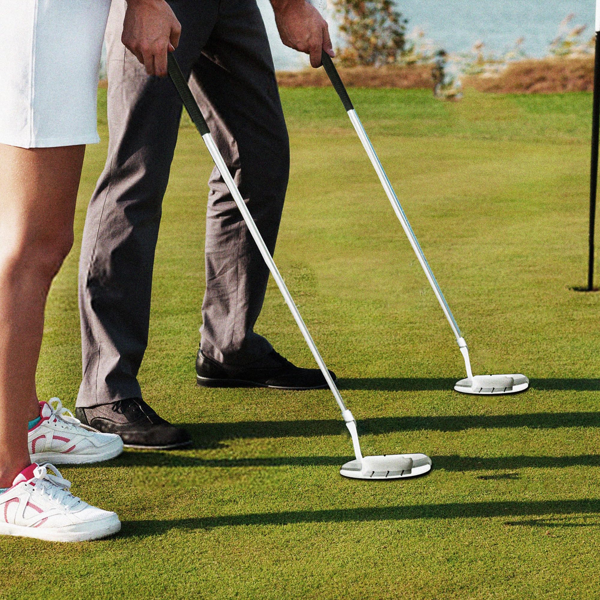 Putter da golf, putter da golf per destrorsi e mancini per principianti giovani, set di mini mazze da golf rimovibili, 83,8 cm, con 2 palline da golf standard a doppio strato