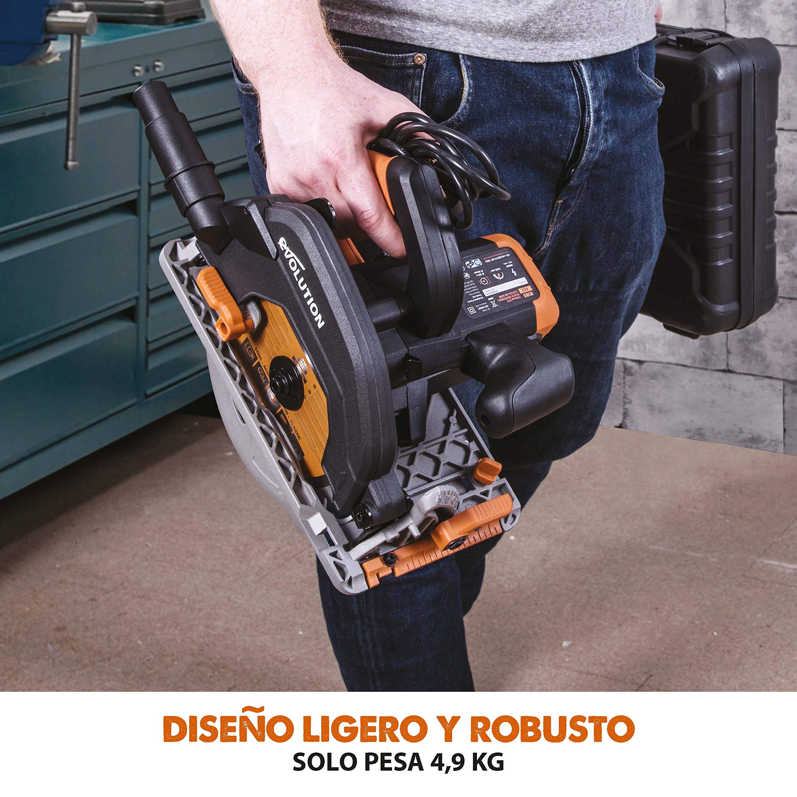 Evolution Power Tools - R185CCS Sierra circular multimaterial, 185 mm 230 V