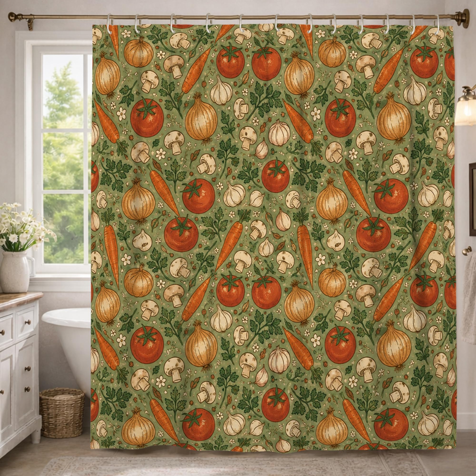 Rideau de douche extra long contre les éclaboussures 183x243 cm