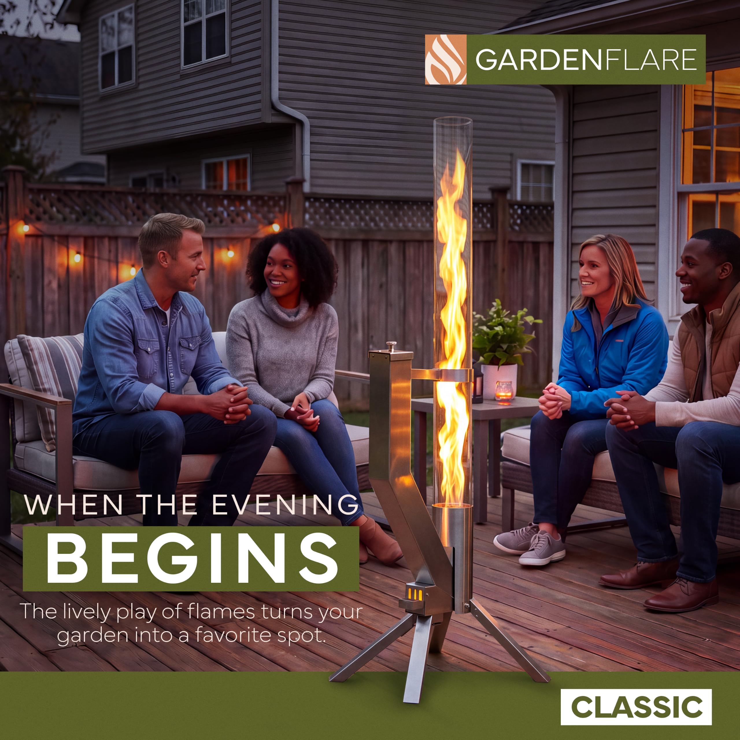 Wood Pellet Fire Pit - Stainless Steel Flame -3 Wood Pellet Fire Pit - Stainless Steel Flame -3