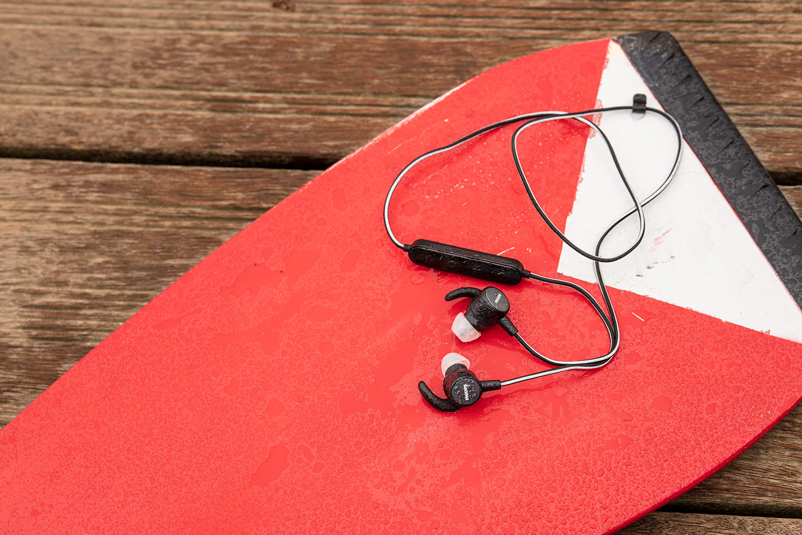 Philips In Ear SN503BK/00 Cuffie Auricolari Sport, Cardiofrequenzimetro Integrato, Bluetooth, 6 Ore Durata della Batteria, Funzione di Ricarica Rapida, IPX5 Resistenti all'Acqua e al Sudore, Nero