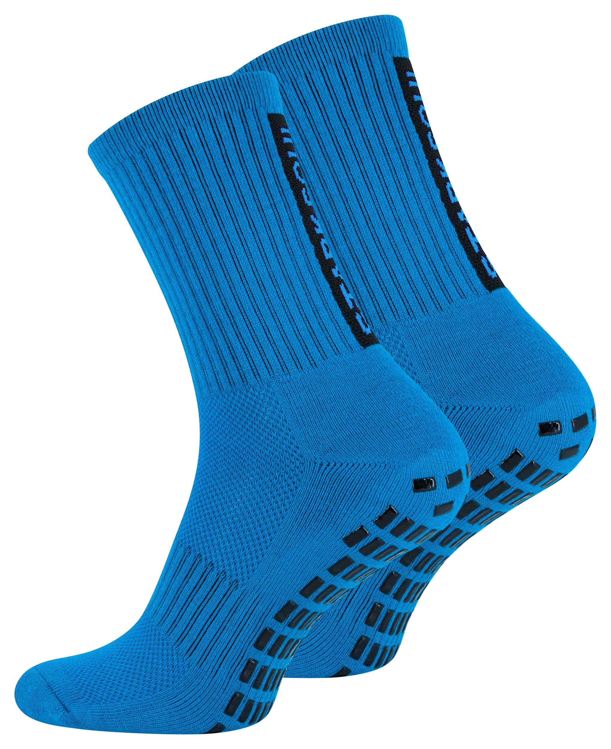 Stark Soul Unisex Blue Non-Slip Sports Socks For Football & Sports - Non-Slip Grip Socks For Better Grip, 43-46