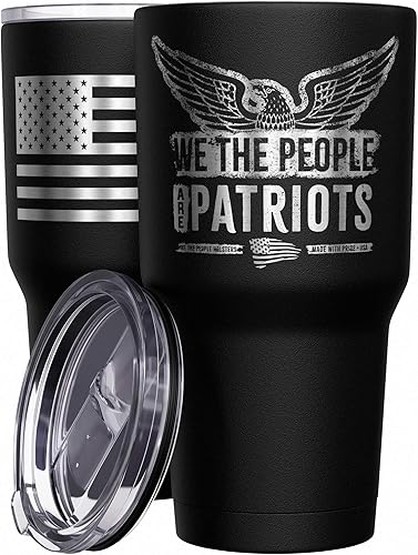 Vista 49 de We The People Holsters - Vaso térmico de 30 onzas, 0% Liberal, Negro