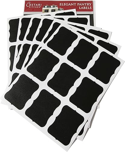 Etiquetas de pizarra grandes, etiquetas de tiza decorativas borrables, juego de 54 etiquetas reutilizables de alta calidad, calcomanías de pizarra,