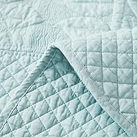 Vista 2 de MarCielo 3-Piece 100% Cotton Oversized Bedspread Lightweight Quilt Coverlet Embroidery Farmhouse Bedding Set T0