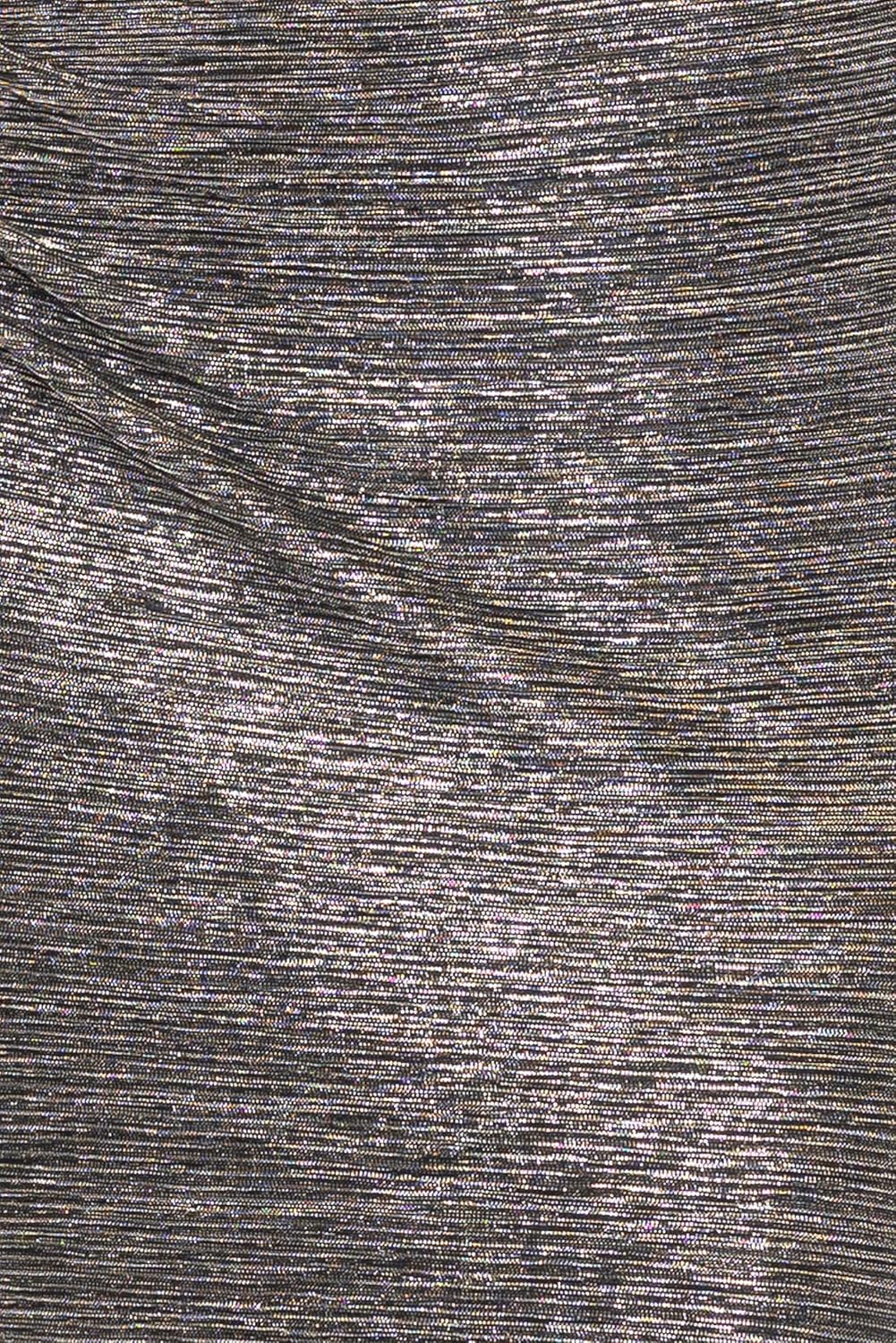 Betsy & Adam Womens Xscape Women's Velvet Fold Over Off The Shoulder Short Sleeve Knee Length Dress - Image 5