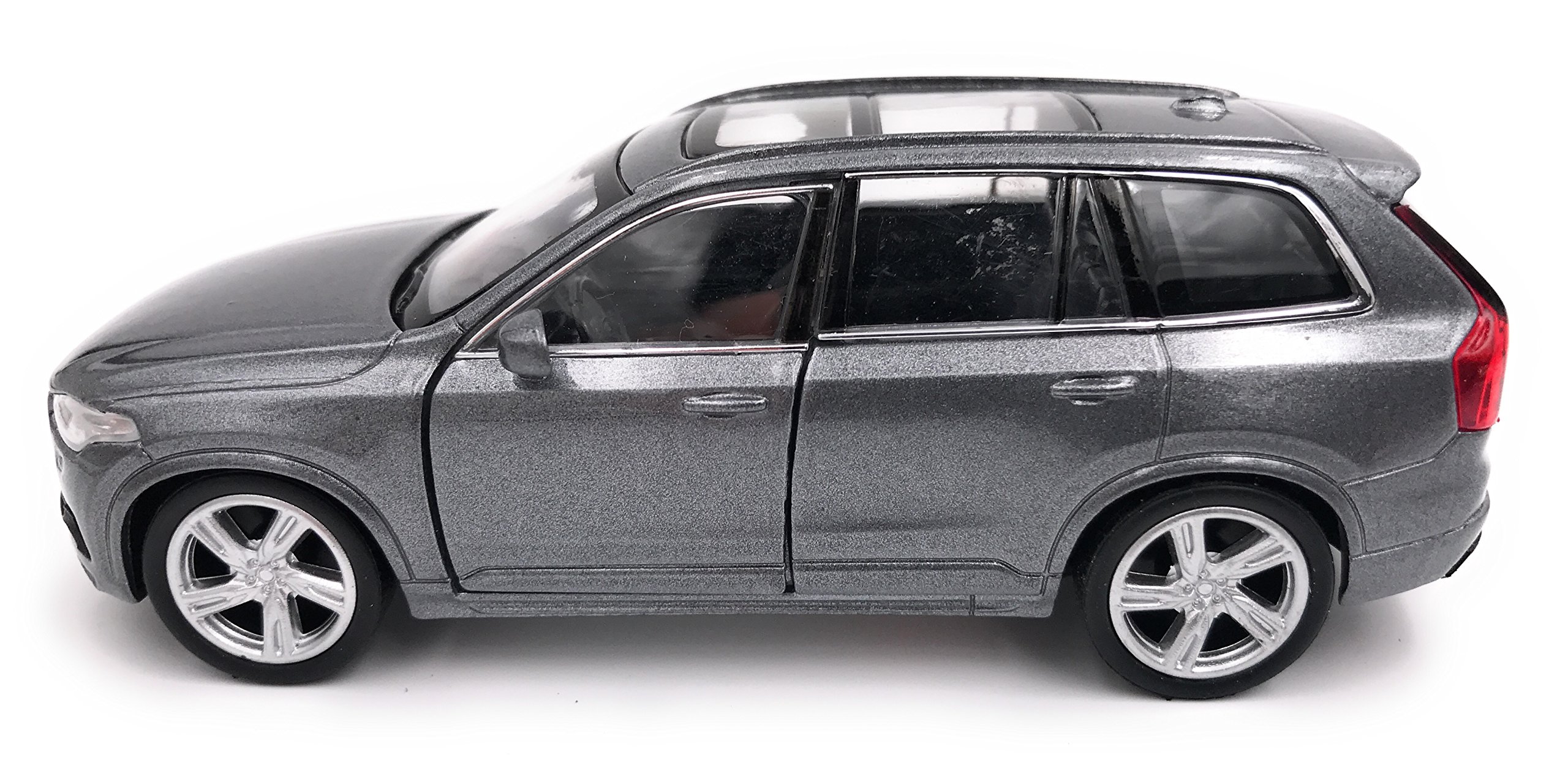 Modellino Auto Volvo EX90 In Scala 1:39 – Pressofusione Blu Da Collezione, Lunghezza 12 Cm, Con Portiere Apribili E Ruote Libere
