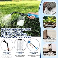 Vista 5 de Qualirey Polvo de tierra de diatomeas, dispensador aplicador de polvos de jardín de 16.9 fl oz, polvo de polvo, aplicador de polvos para el hogar