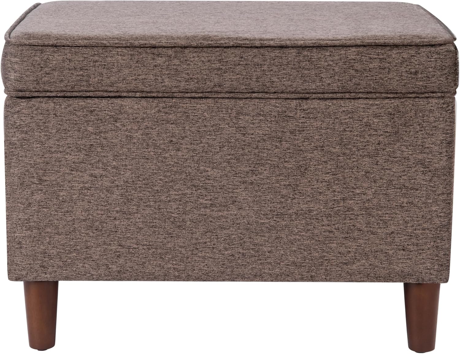 Home Decor | Dinah Collection Modern Storage Ottoman | Ottoman with Storage for Living Room & Bedroom (Chocalate Brown)