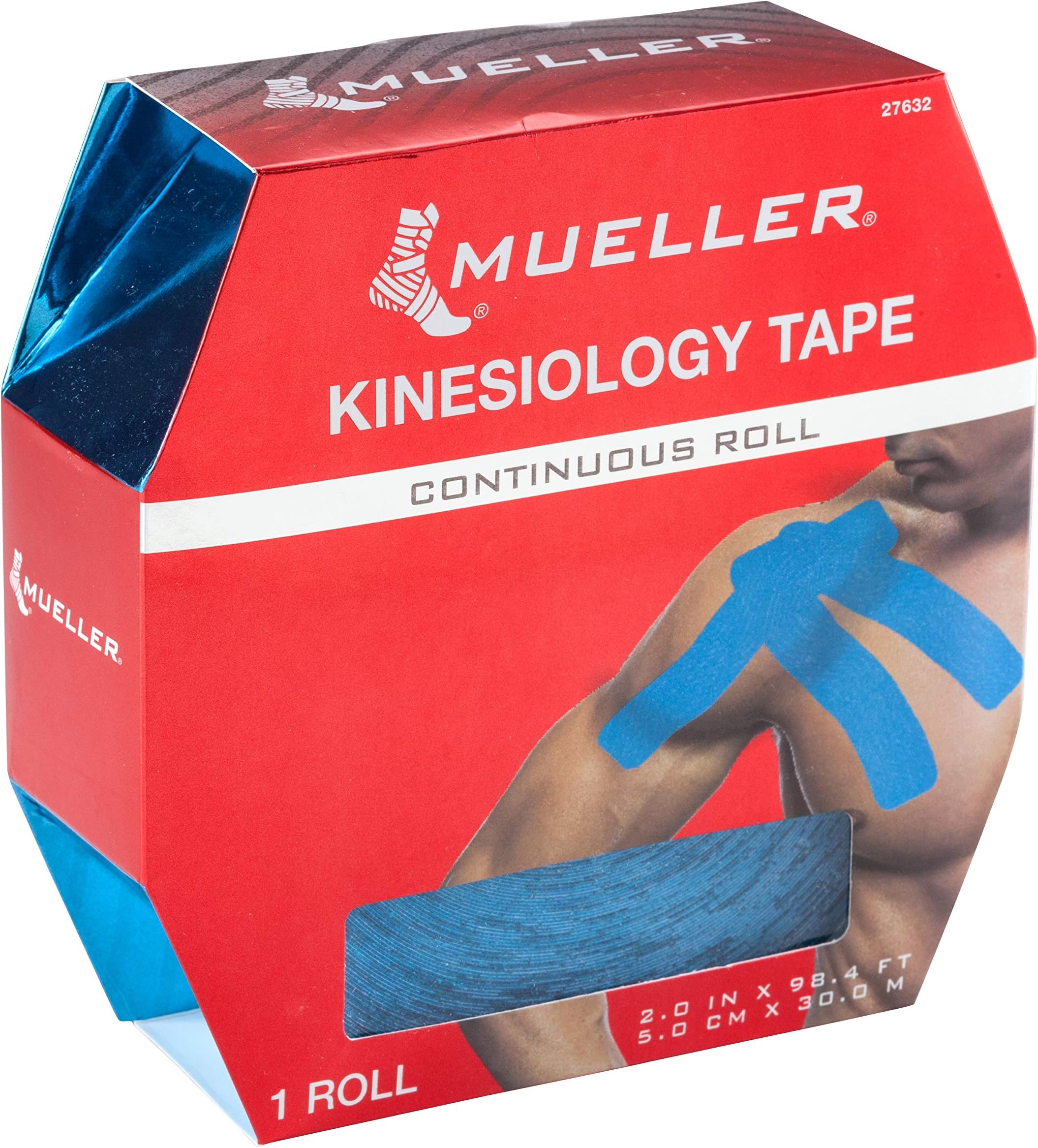 MUELLER Kinesiology Tape, Continuous Roll, 30 Meters