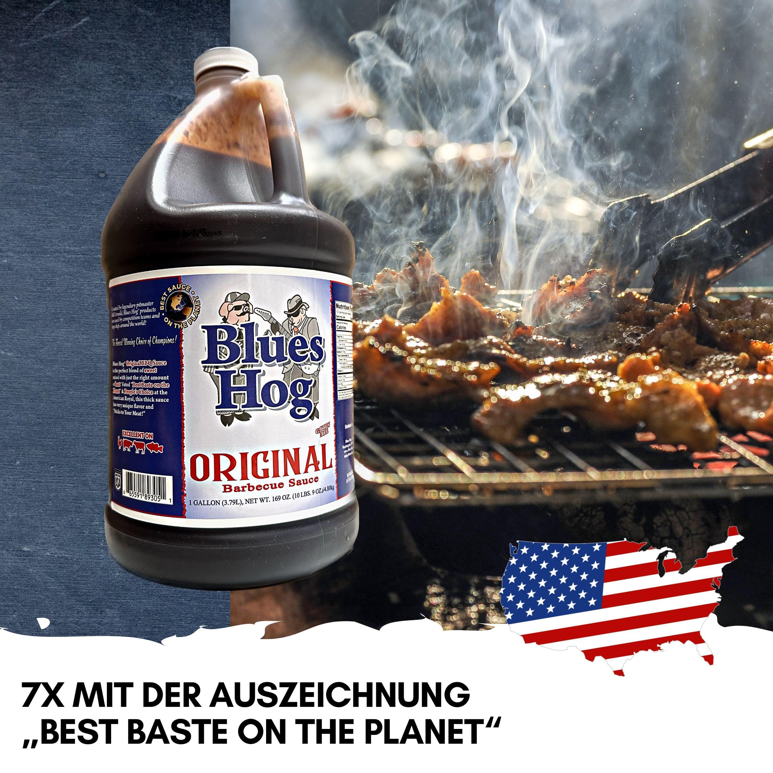 Blues Hog Original Barbecue Sauce 3,79 Liter / 4,8kg XXL-Pack - Beste BBQ Sauce - Ausgezeichnet als "Best Marinade on the Planet"