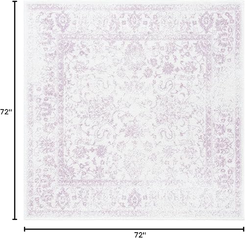 Miniatura 661 de Safavieh colección Adirondack - Alfombra de área, 6 x 9 pies, gris y azul, diseño oriental desgastado, no desprende pelusa, fácil cuidado, ideal