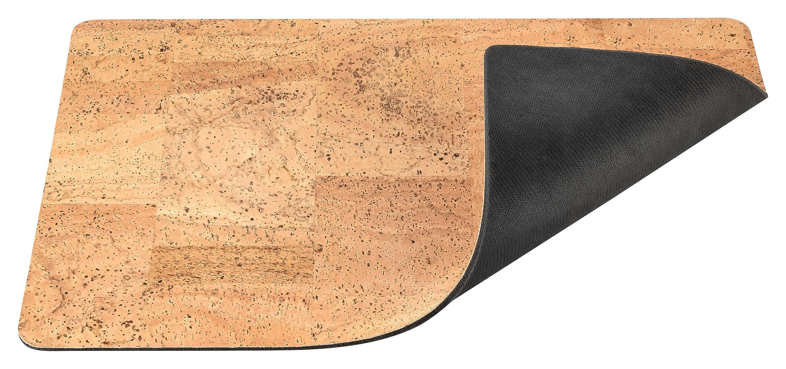 Yogamatte aus Kork | Yoga Matte | 100% Kork | beige | Gymnastikmatte 180x66cm | edles Design abgerundete Ecken | angenehme Haptik | antibakteriell | rutschfest