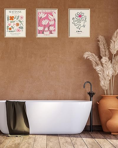 Miniatura 5 de UPWOIGH Arte de pared enmarcado, lienzo abstracto de Henri Matisse de 12 x 16 pulgadas, marco de madera de 12 x 16 pulgadas, decoración de pared de