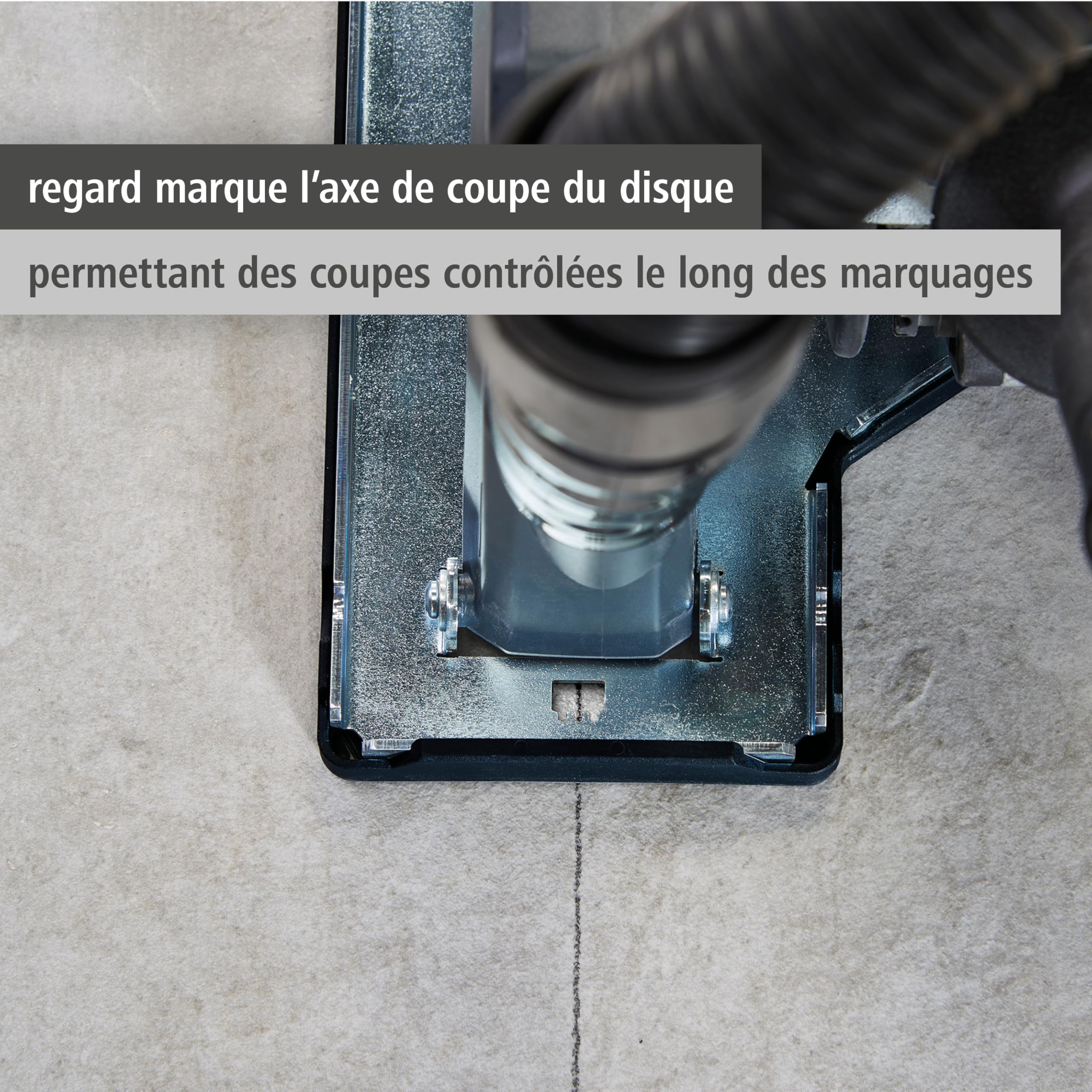 wolfcraft - 5017000 - Capot d’Aspiration avec Glissière de Guidage pour Meuleuses d’Angle