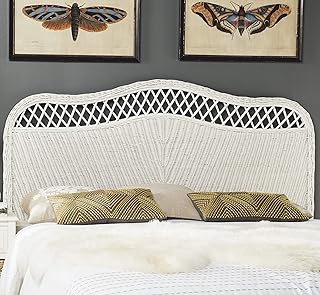Safavieh Home Collection Sephina White Rattan Headboard (Queen)