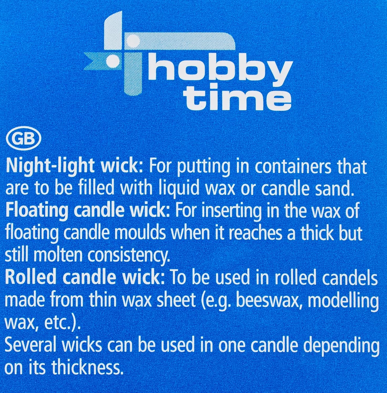 Glorex Waxed, Flat Wick 3 x 10 mm, Approx. 90cm Long, Ideal for Gel, Changing Candles, us:one size, White