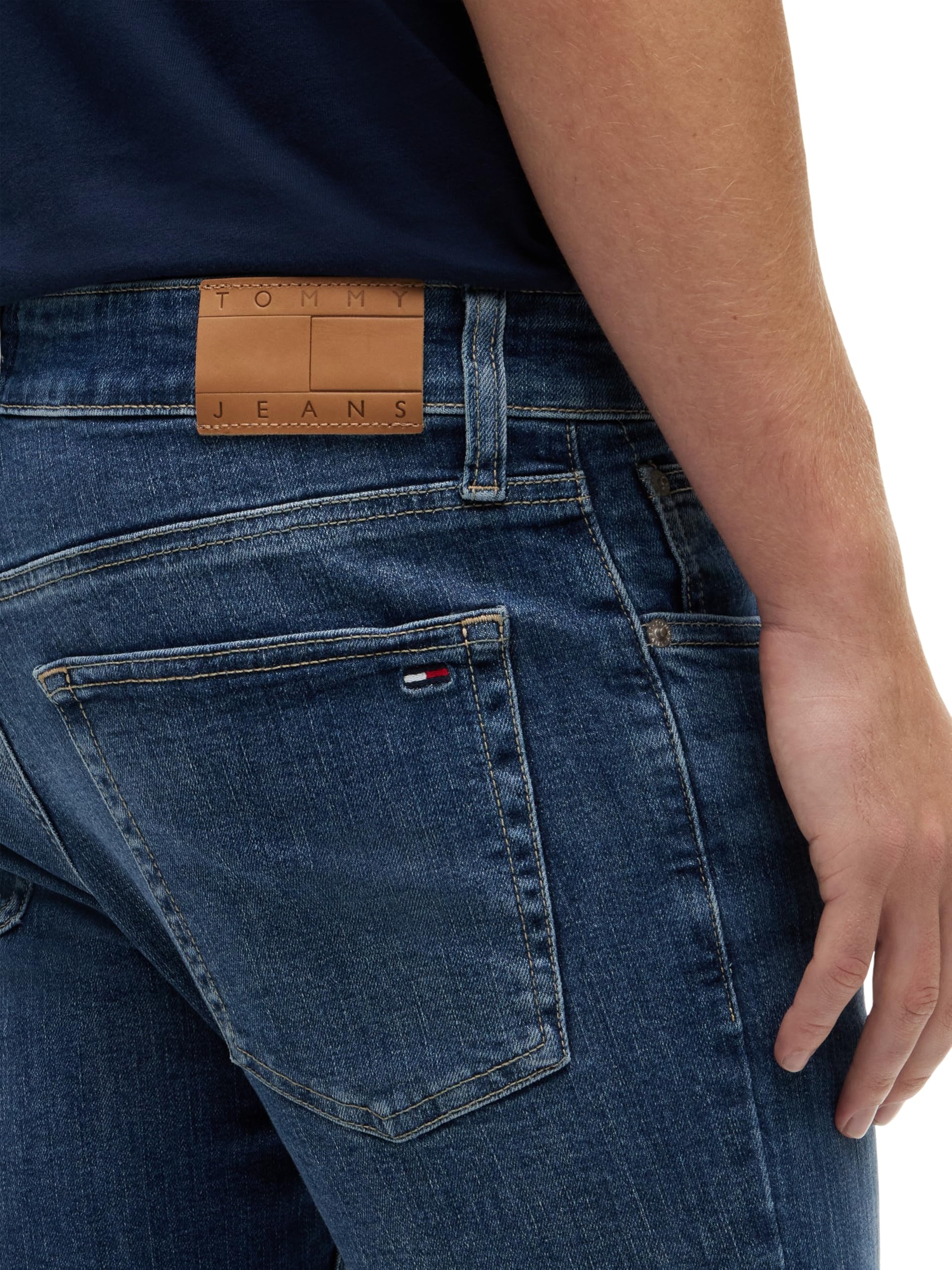 Tommy Jeans Hombre Pantalón Vaquero Austin Slim Tapered Stretch