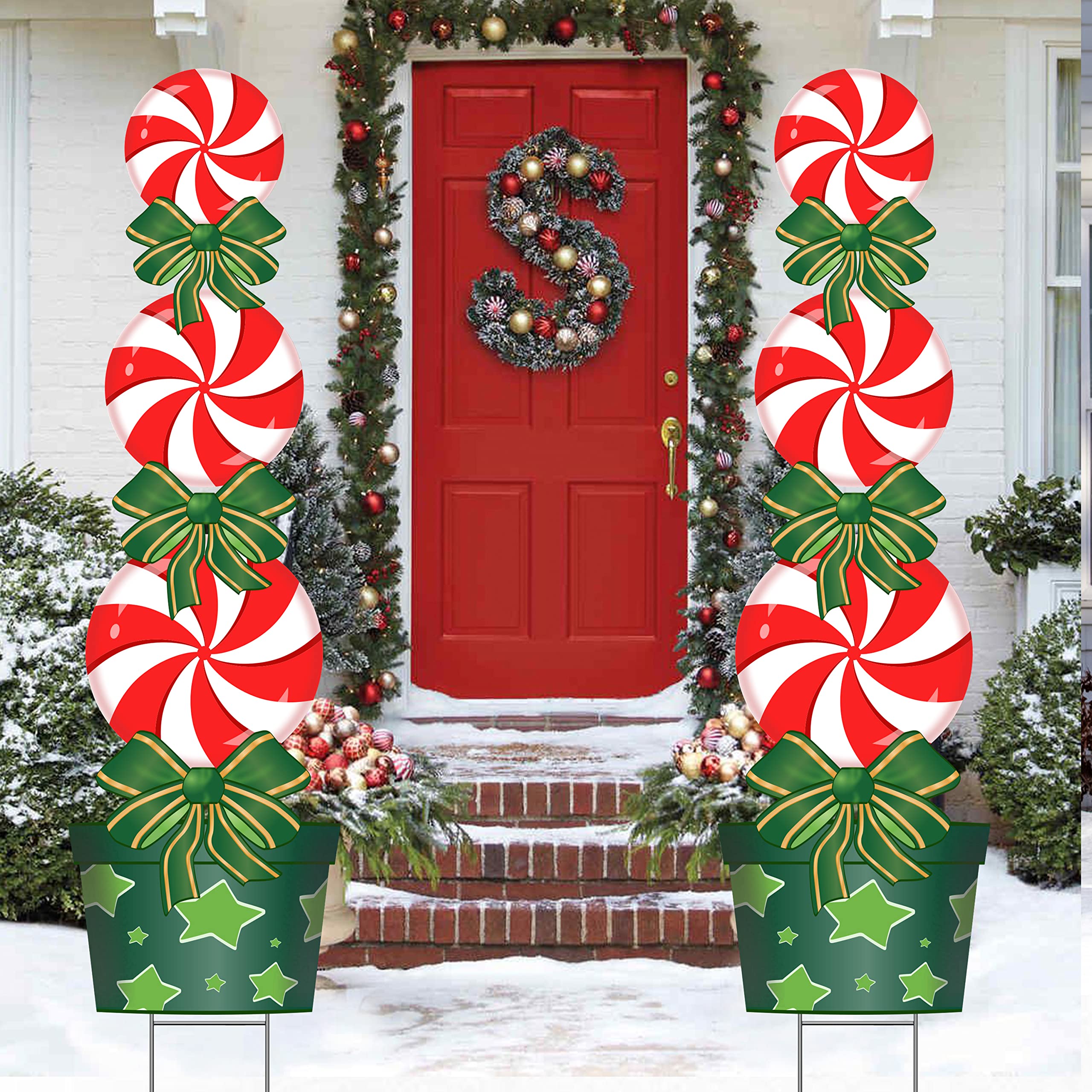 Amazon.co.jp: クリスマスデコレーション アウトドア - 2パック