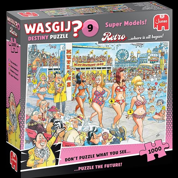 Wasgij Retro Destiny 9 - Super Models - 1000 Piece Adults Jigsaw Puzzle