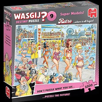 Wasgij Retro Destiny 9 - Super Models - 1000 Piece Adults Jigsaw Puzzle