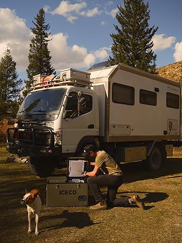 Miniatura 8 de ICECO VL60 Refrigerador portátil de doble zona con compresor SECOP, refrigerador compacto platino de 60 litros, CC 1224 V, CA 110-240 V, 0  a 50 ,