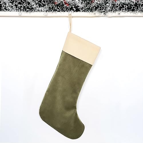 Miniatura 5 de Medias de Navidad de terciopelo personalizadas con puño de algodón, decoraciones navideñas para vacaciones familiares, medias de Navidad de seis