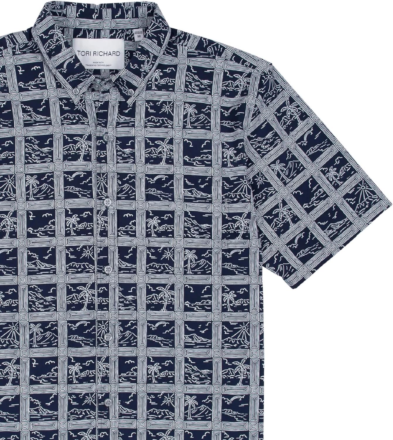 Tori Richard Men's Chill Outlook Tradewind Technology Short Sleeve Button Down Collar Shirt - Image 3