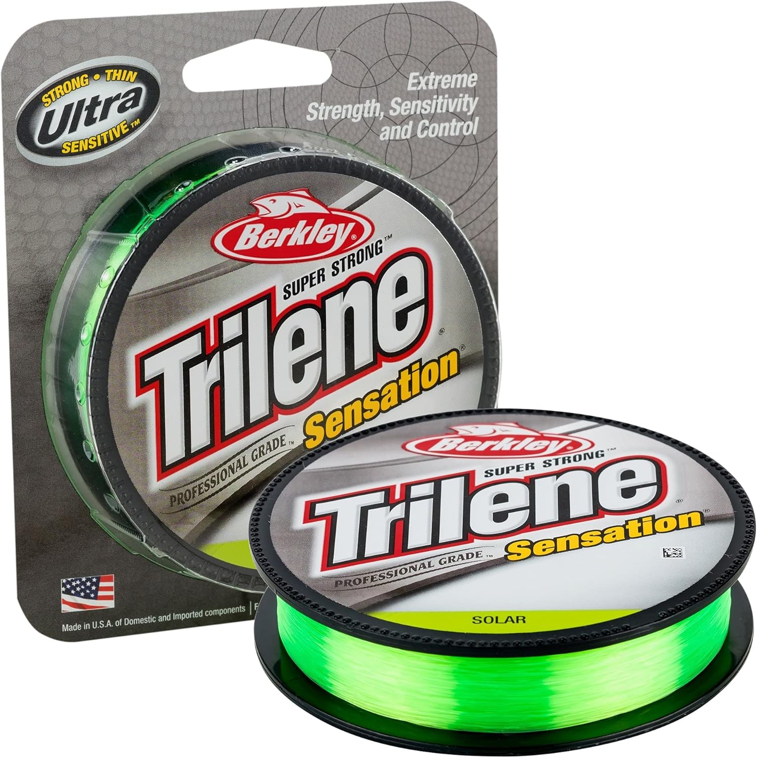Berkley Trilene Sensation Monofilament Fishing Line, Low-Vis Green, 8lb - 330yd : General Sporting Equipment : Sports & Outdoors