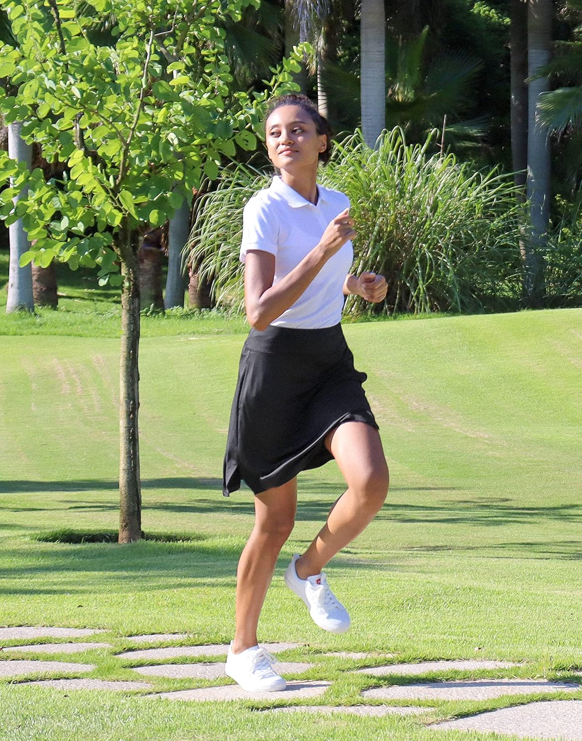 Viodia Women's 20" Knee Length Skorts Skirts UPF50+ Athletic Tennis Golf Skirt for Women Casual Summer Skirts