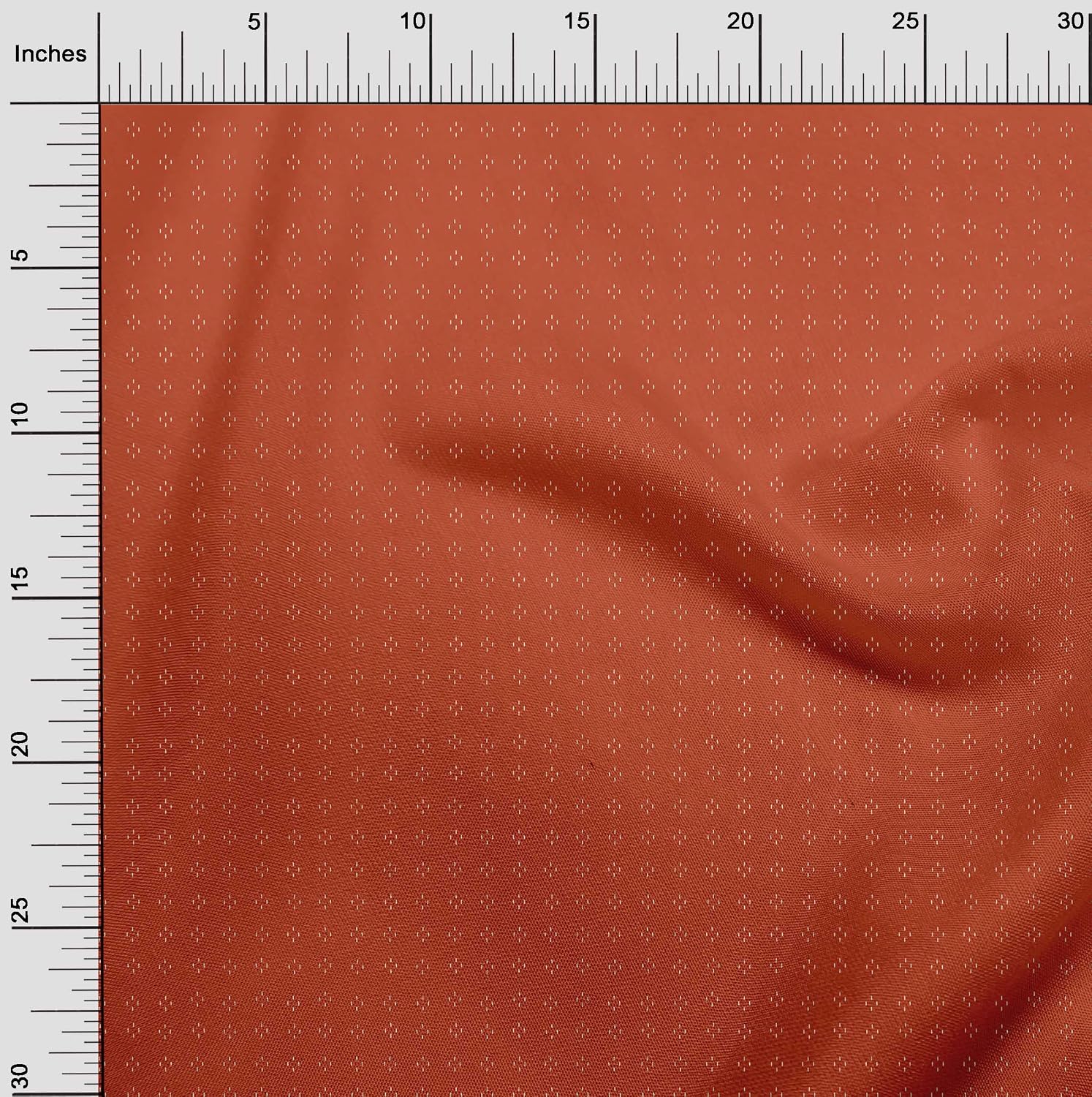 oneOone Cotton Flex Orange Fabric Dot Sewing Fabric By The Yard Printed DIY Clothing Sewing Supplies 40 Inch Wide