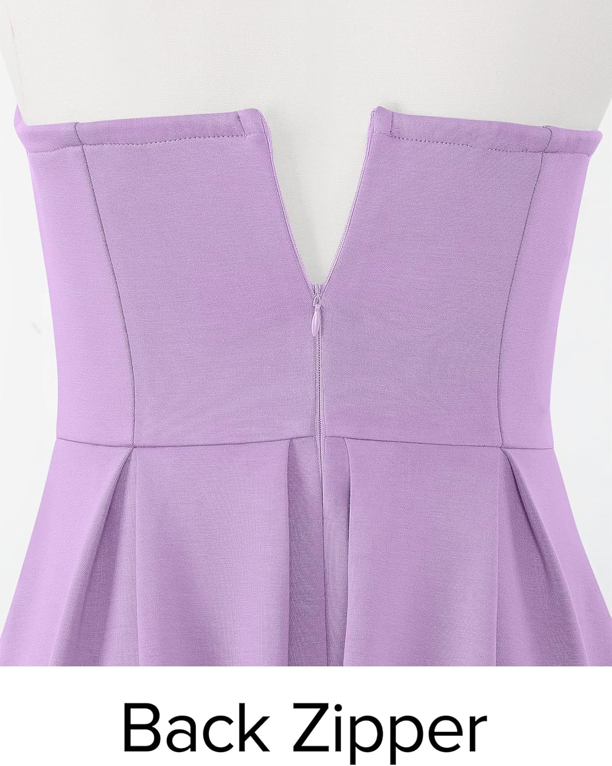 ZESICA Women's Summer Strapless Cocktail Dresses 2026 Elegant Off Shoulder Flowy A Line Wedding Guest Party Midi Dress - Image 7