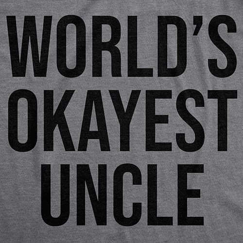 Miniatura 3 de Worlds Okayest Uncle T Shirt Funny Saying Family Graphic Funcle Camiseta sarcástica