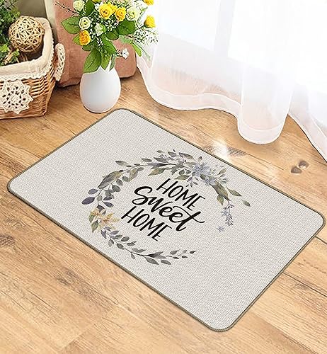 Miniatura 2 de Home Sweet Home Felpudo – Tapete antideslizante de bienvenida de 17 x 30 pulgadas para entrada interior, tapete de bienvenida al aire libre, tapete