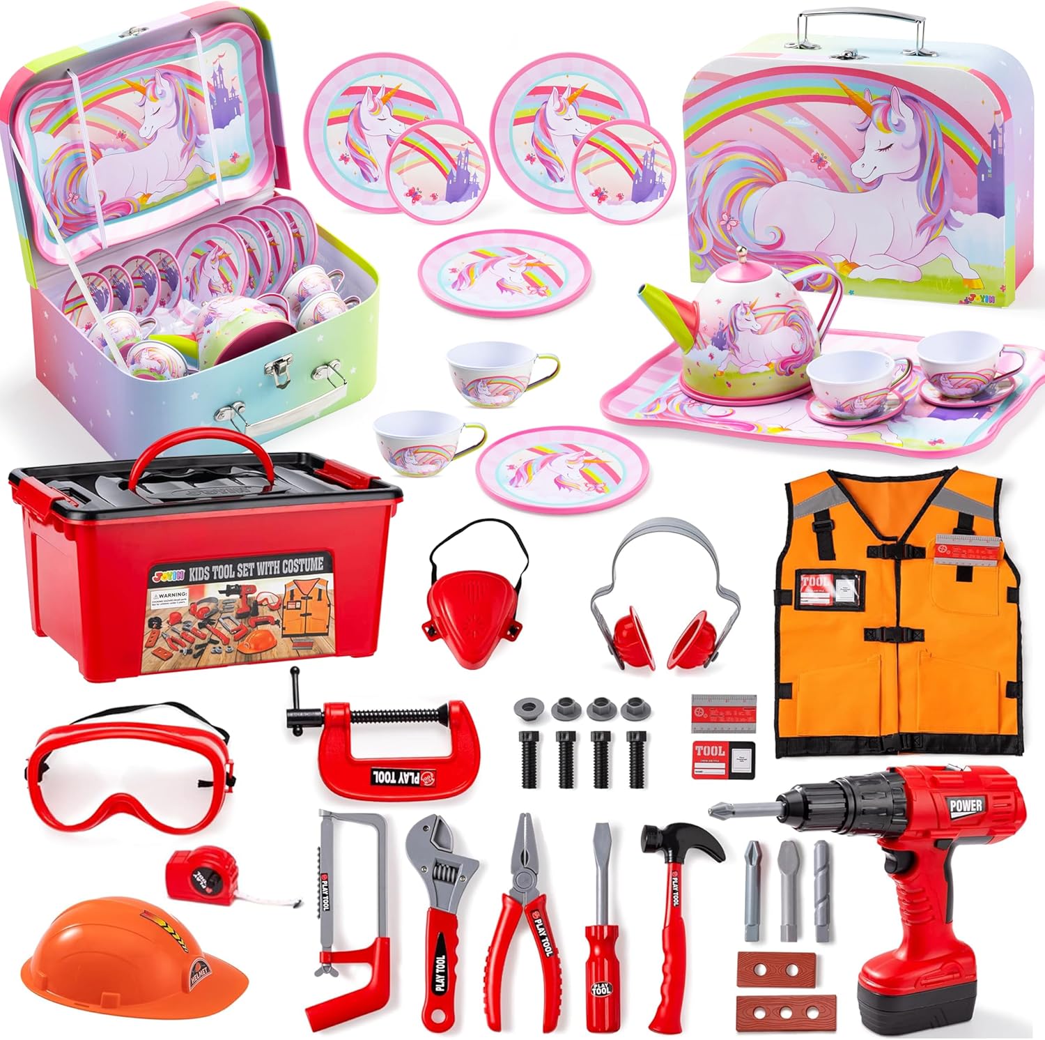 Outils Jouets Pour Enfants JOYIN 32pcs Kids Tool Set, Pretend Play