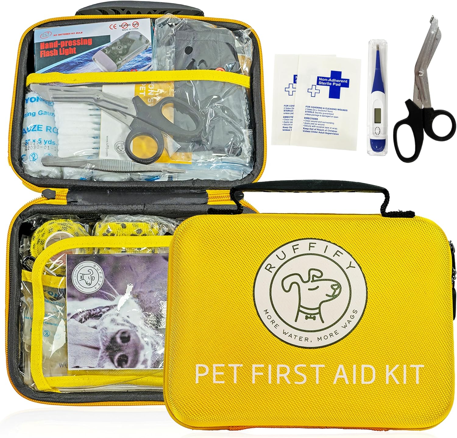 Pet first aid kit for dogs & cats – 27 essential items in compact case