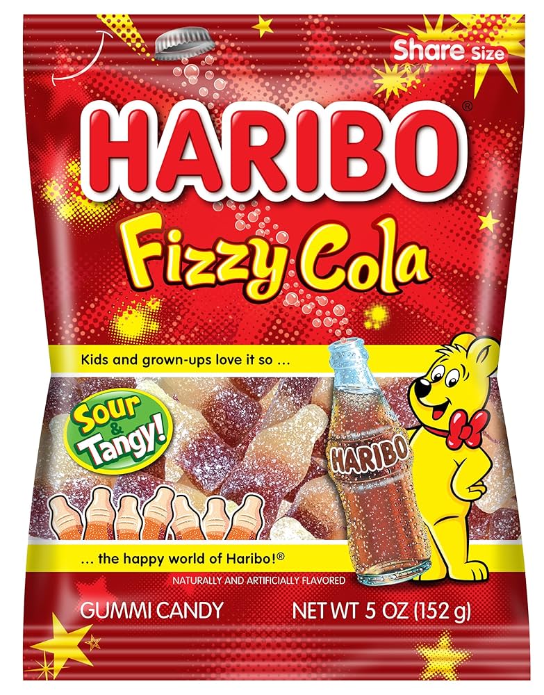 Amazon.com : HARIBO Gummi Candy, Fizzy-Cola Gummy Candy Soda
