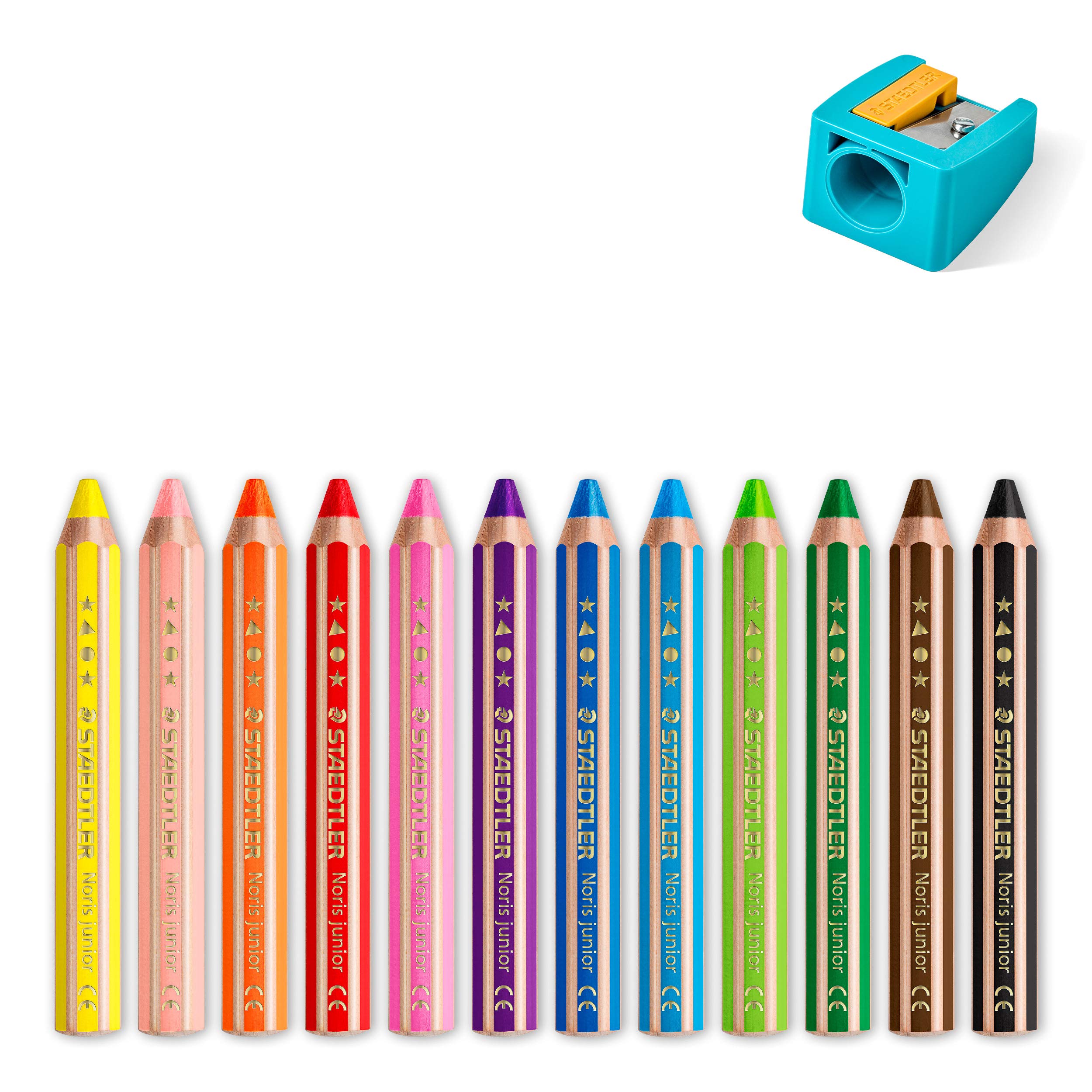 Staedtler Noris Club 14450NC12 - Matite Colorate Cancellabili, Confezione Da 12