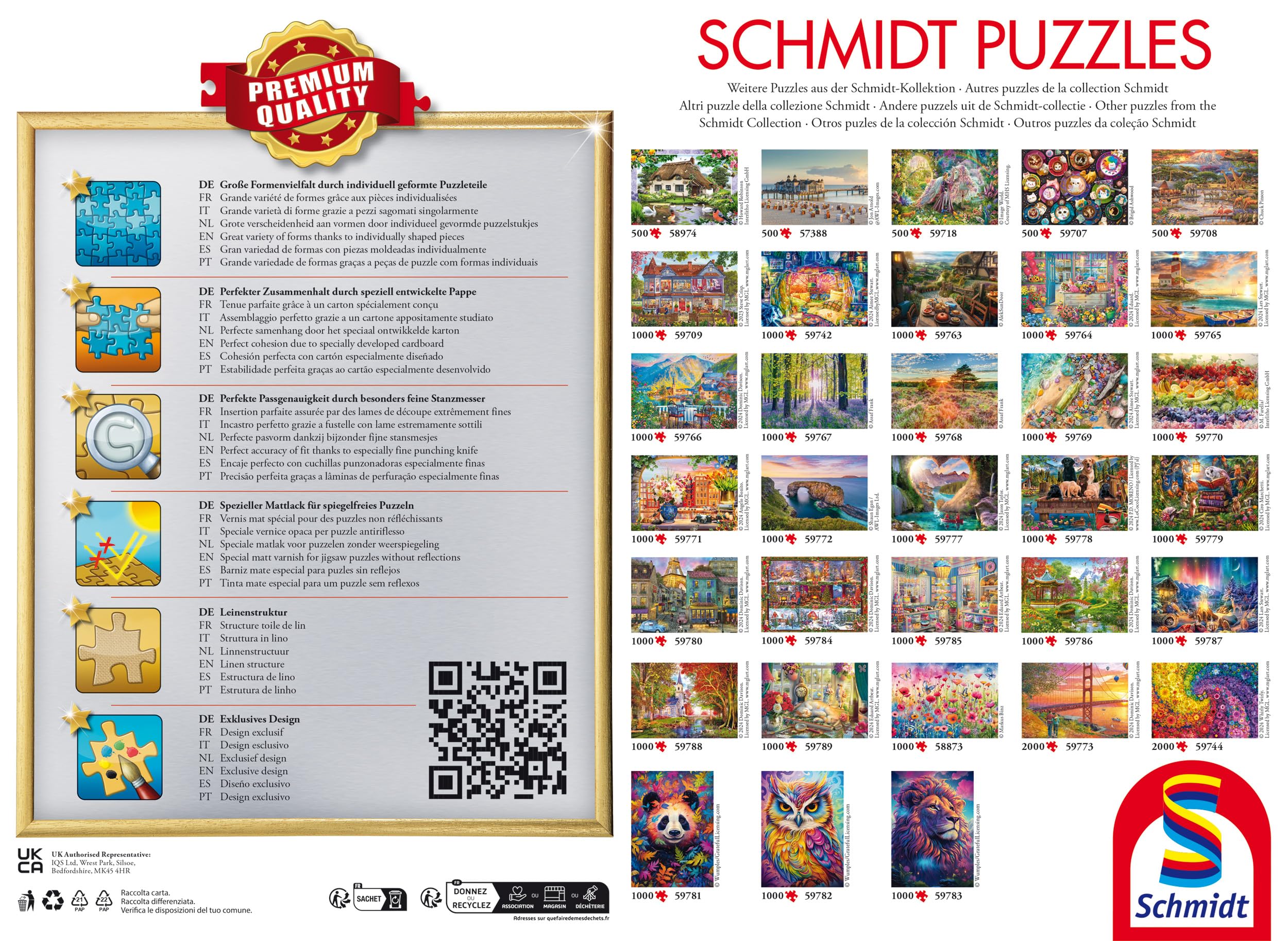 Schmidt Spiele 58886 Rekreacja w Dolomitach, puzzle 1000 elementów