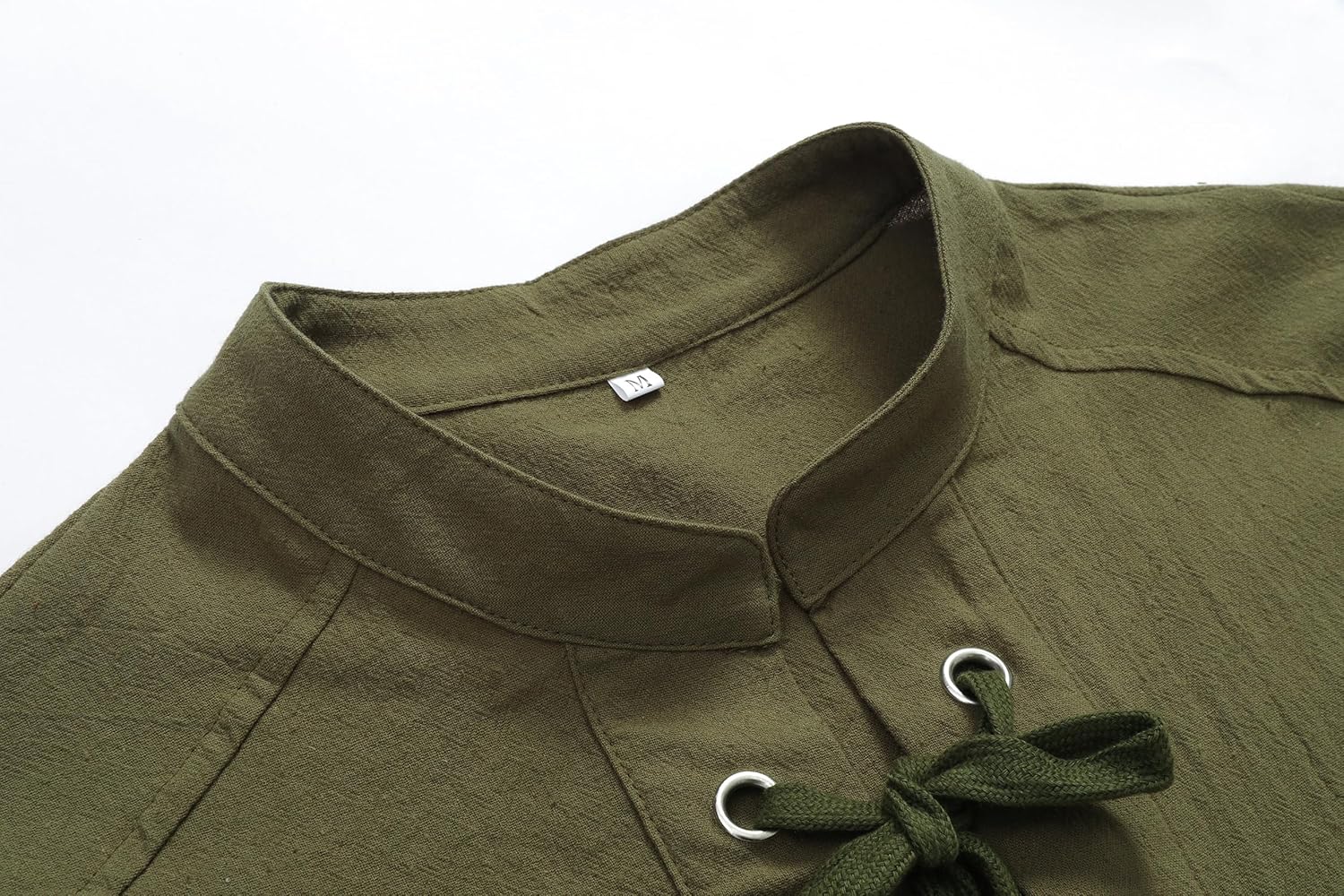 Mens Renaissance Sleeveless Shirts,Lace up Front Viking Pirate Shirt,Medieval Costume Halloween Tops - Image 4